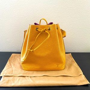 Louis Vuitton Yellow Epi Petite Noe